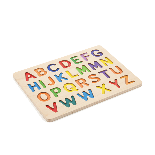 BrightSprout Wooden alphabet learning puzzle